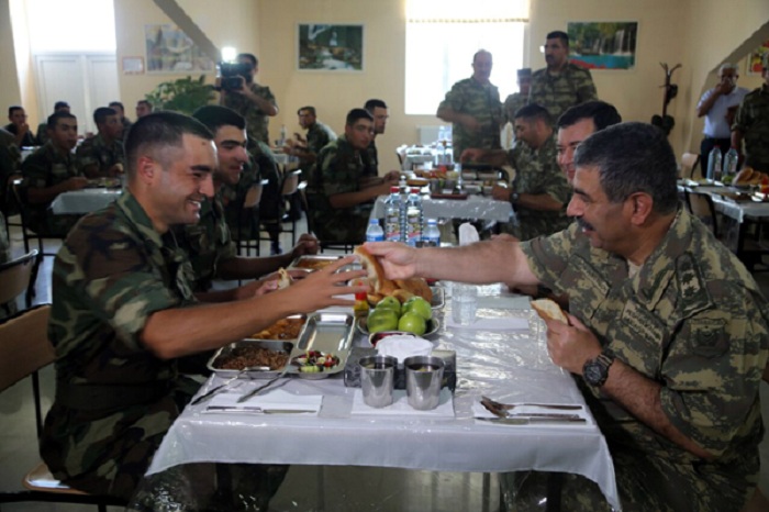 Defense Minister attends opening of new military town on front line - PHOTOS